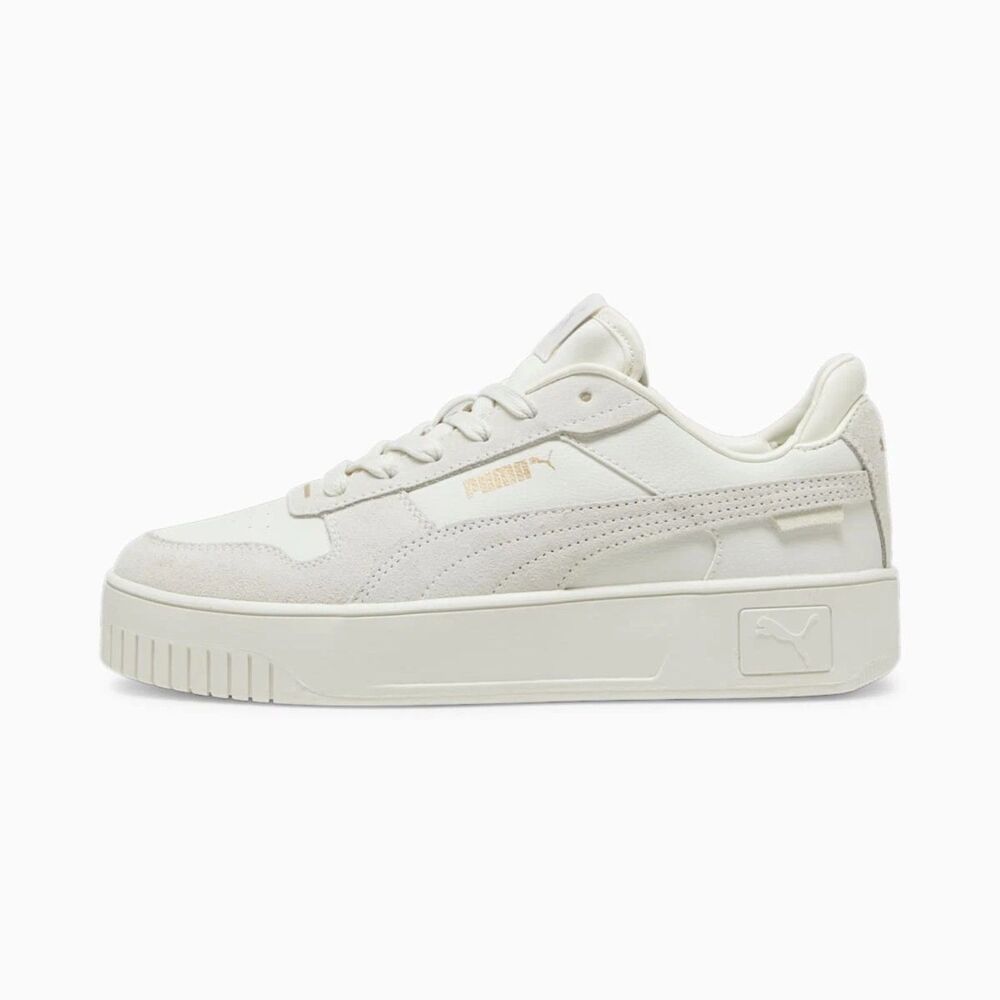 New Puma Carina Street SD Sneakers Women's Size 9 Gray Vapor Gold Platform NWT